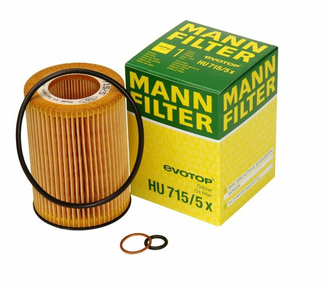 BMW Engine Oil Filter 11427511161 - MANN-FILTER HU7155X